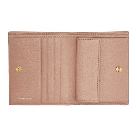 miu miu pink bow french wallet|michael miu wallet.